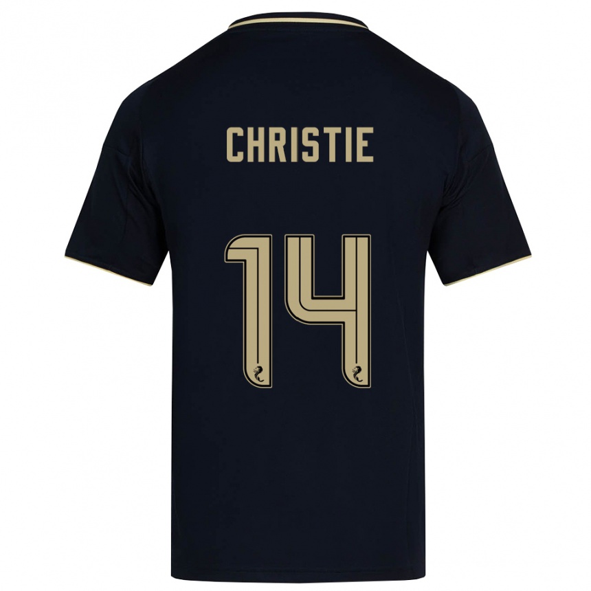 נשים כדורגל מייה כריסטי #14 כחול נייבי זהב הרחק ג'רזי 2025/26