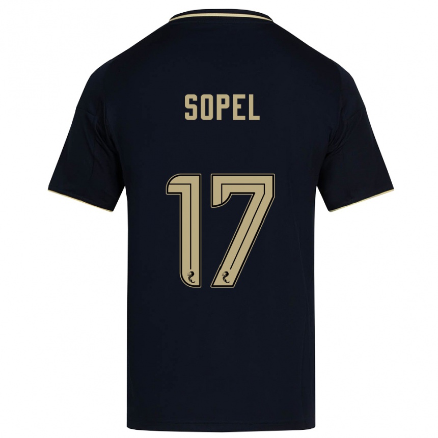 נשים כדורגל נדיה סופל #17 כחול נייבי זהב הרחק ג'רזי 2025/26