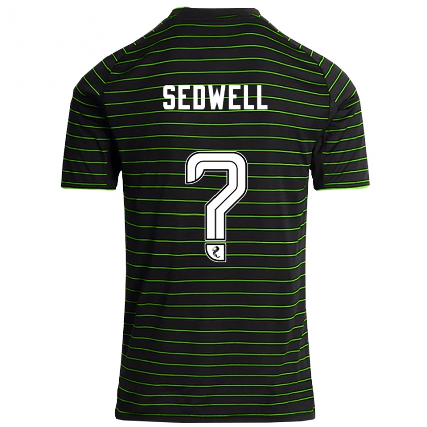 נשים כדורגל Sam Sedwell #0 שחור ירוק הרחק ג'רזי 2025/26