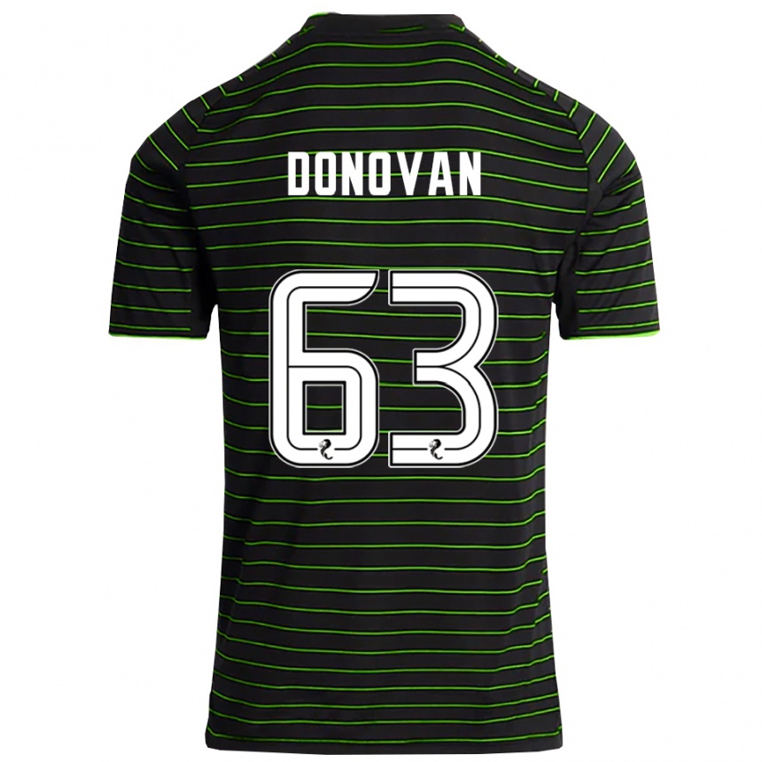 נשים כדורגל קולבי דונובן #63 שחור ירוק הרחק ג'רזי 2025/26