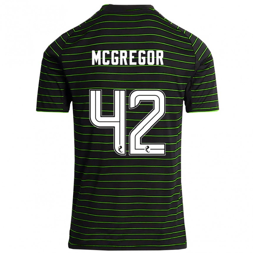 נשים כדורגל קאלום מקגרגור #42 שחור ירוק הרחק ג'רזי 2025/26