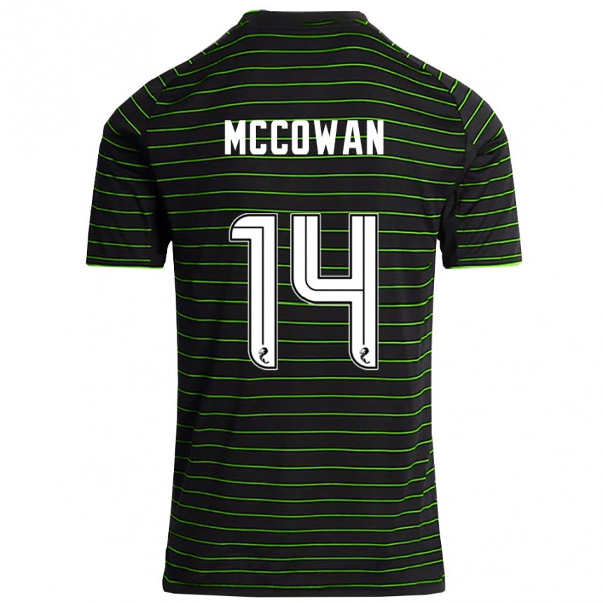 נשים כדורגל לוק מקוואן #14 שחור ירוק הרחק ג'רזי 2025/26