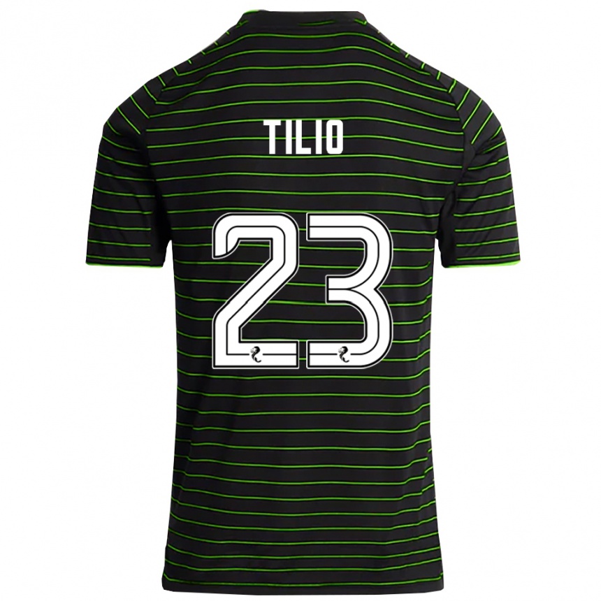 נשים כדורגל מרקו טיליו #23 שחור ירוק הרחק ג'רזי 2025/26