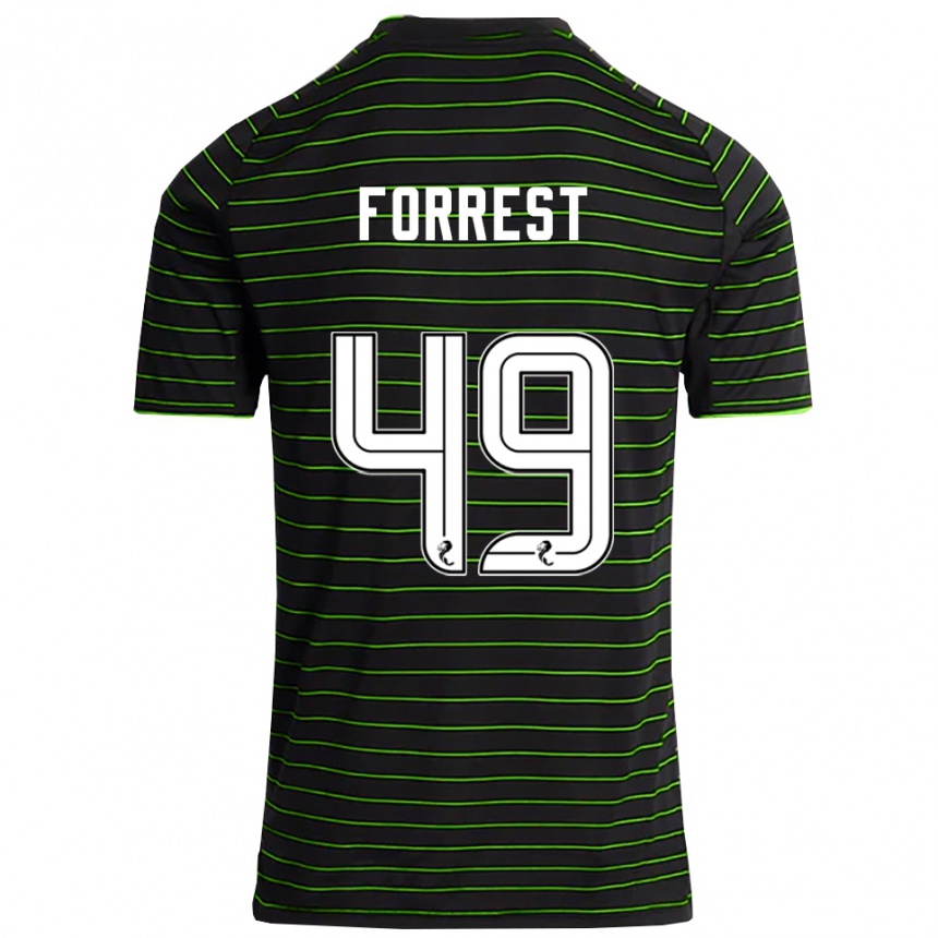 נשים כדורגל ג'יימס פורסט #49 שחור ירוק הרחק ג'רזי 2025/26