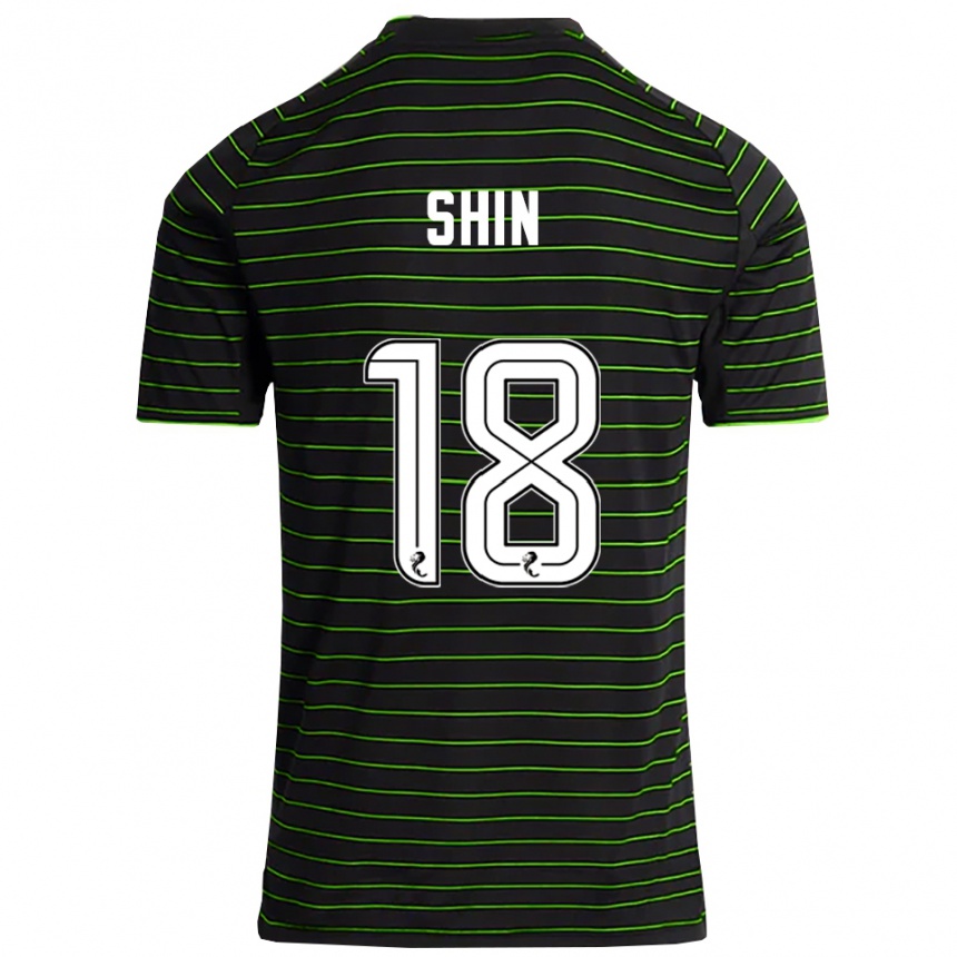 נשים כדורגל שין ימאדה #18 שחור ירוק הרחק ג'רזי 2025/26