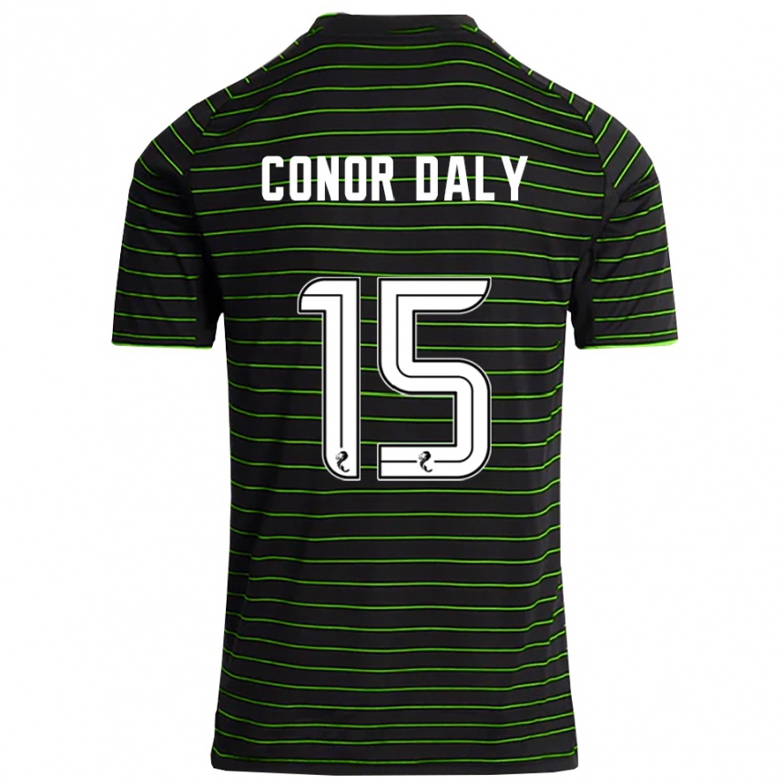 נשים כדורגל קונור דאלי #15 שחור ירוק הרחק ג'רזי 2025/26
