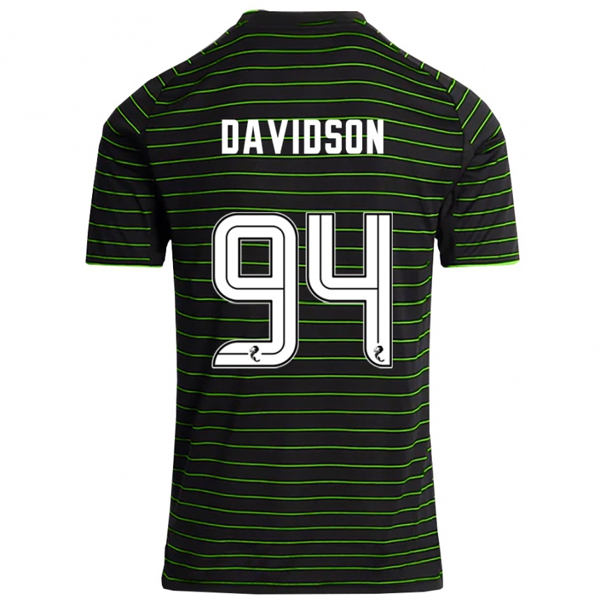 נשים כדורגל ברונו דווידסון #94 שחור ירוק הרחק ג'רזי 2025/26