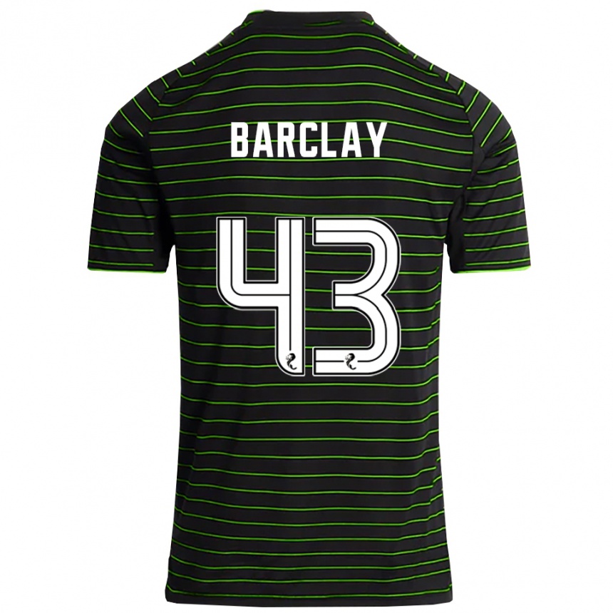 נשים כדורגל Lucy Barclay #43 שחור ירוק הרחק ג'רזי 2025/26