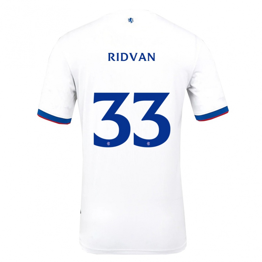 נשים כדורגל רידוואן יילמאז #33 לבן אדום כחול הרחק ג'רזי 2025/26