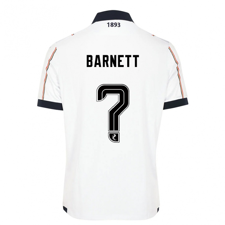 נשים כדורגל Alex Barnett #0 לבן כחול נייבי אדום הרחק ג'רזי 2025/26