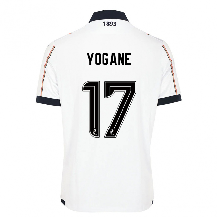 נשים כדורגל Tony Yogane #17 לבן כחול נייבי אדום הרחק ג'רזי 2025/26