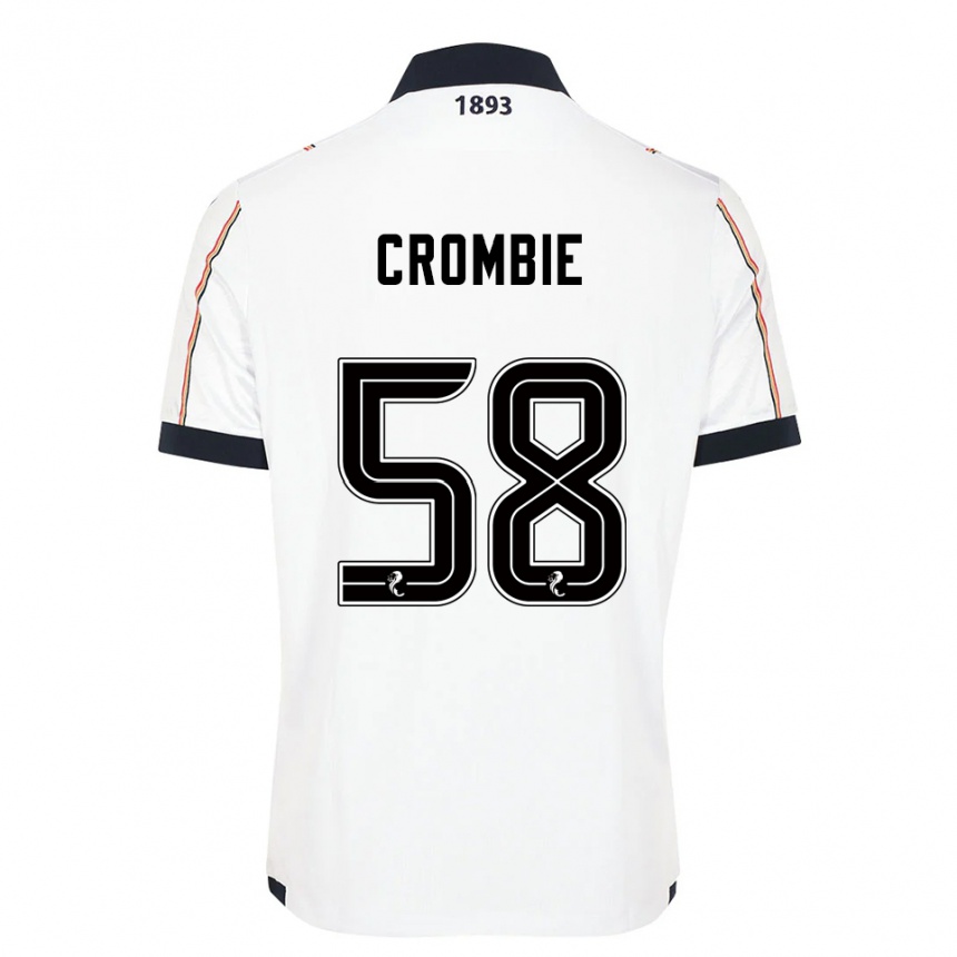 נשים כדורגל אית׳ן קרומבי #58 לבן כחול נייבי אדום הרחק ג'רזי 2025/26