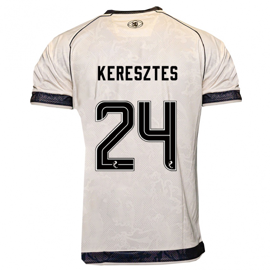 נשים כדורגל כריסטיאן קרסטש #24 לבן שחור הרחק ג'רזי 2025/26