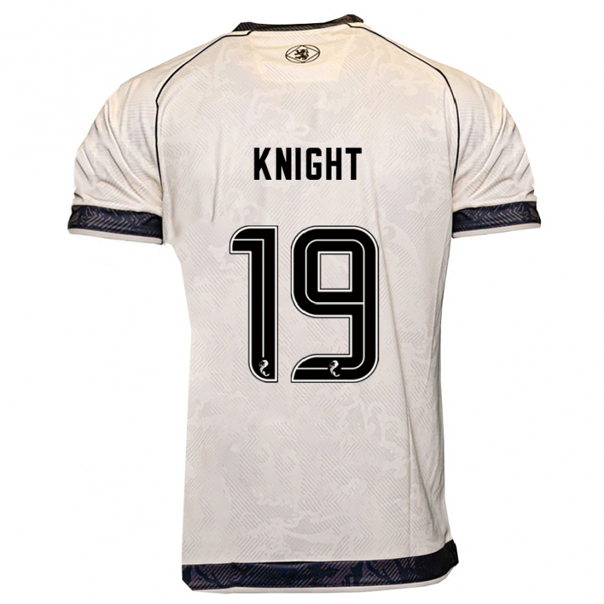 נשים כדורגל Maya Knight #19 לבן שחור הרחק ג'רזי 2025/26