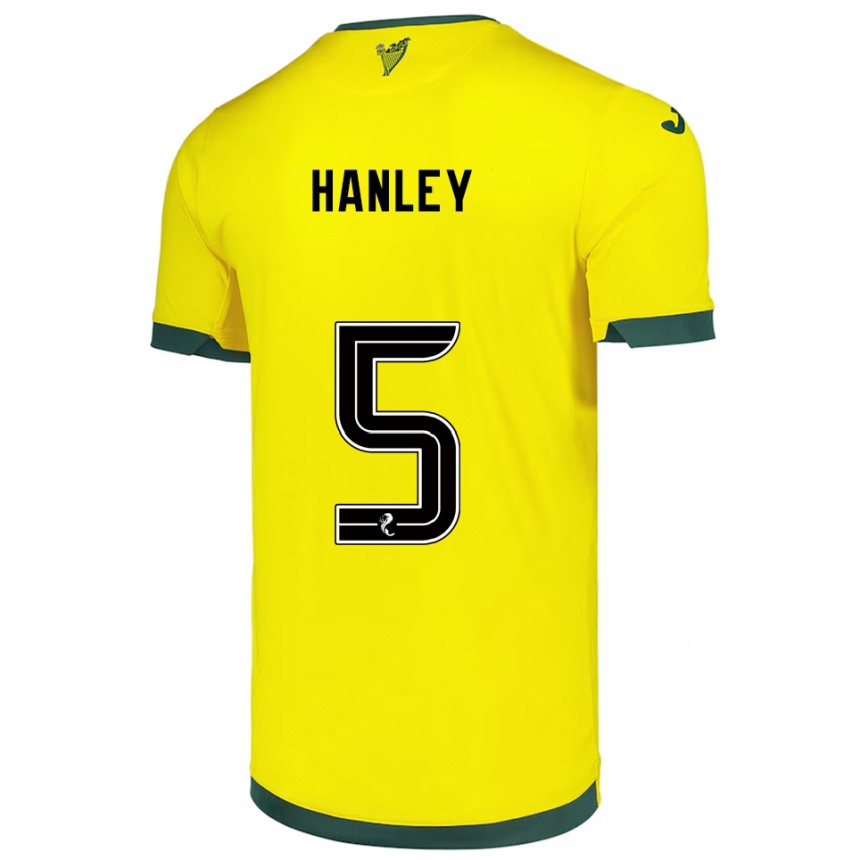 נשים כדורגל גרנט הנלי #5 צהוב ירוק הרחק ג'רזי 2025/26