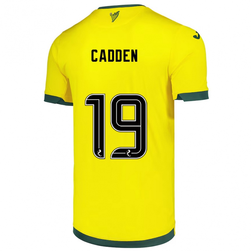 נשים כדורגל ניקי קאדן #19 צהוב ירוק הרחק ג'רזי 2025/26
