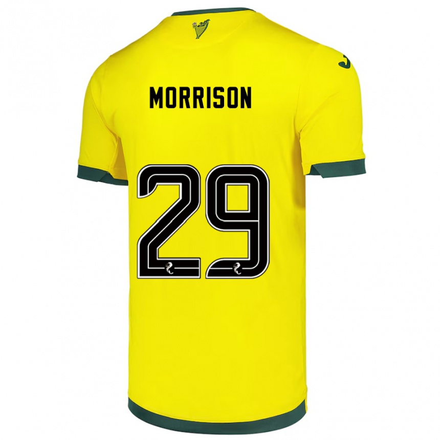 נשים כדורגל Kirsty Morrison #29 צהוב ירוק הרחק ג'רזי 2025/26