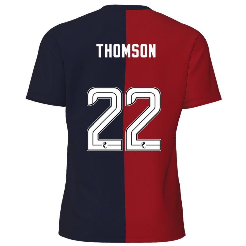 נשים כדורגל Jack Thomson #22 אדום כחול נייבי הרחק ג'רזי 2025/26