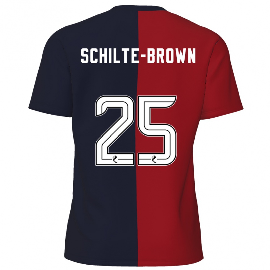 נשים כדורגל אית׳ן לייק שילטה-בראון #25 אדום כחול נייבי הרחק ג'רזי 2025/26