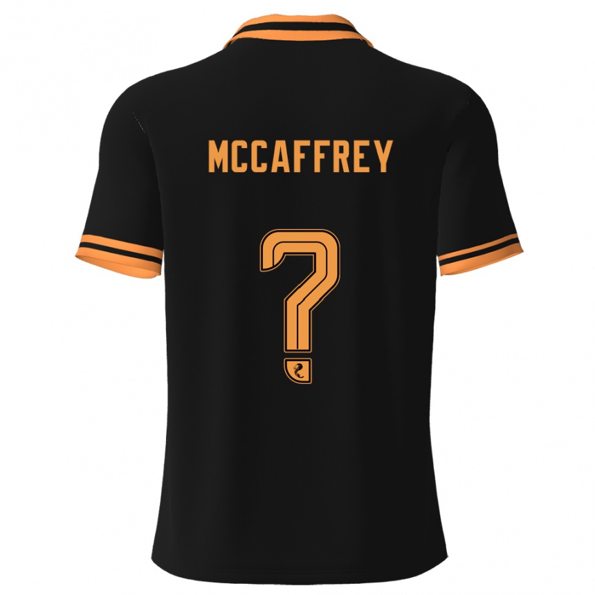 נשים כדורגל Matthew Mccaffrey #0 שחור צהוב הרחק ג'רזי 2025/26