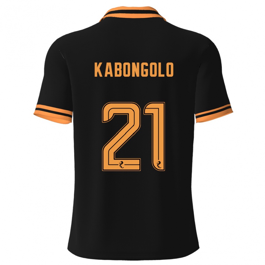 נשים כדורגל Brooklyn Kabongolo #21 שחור צהוב הרחק ג'רזי 2025/26