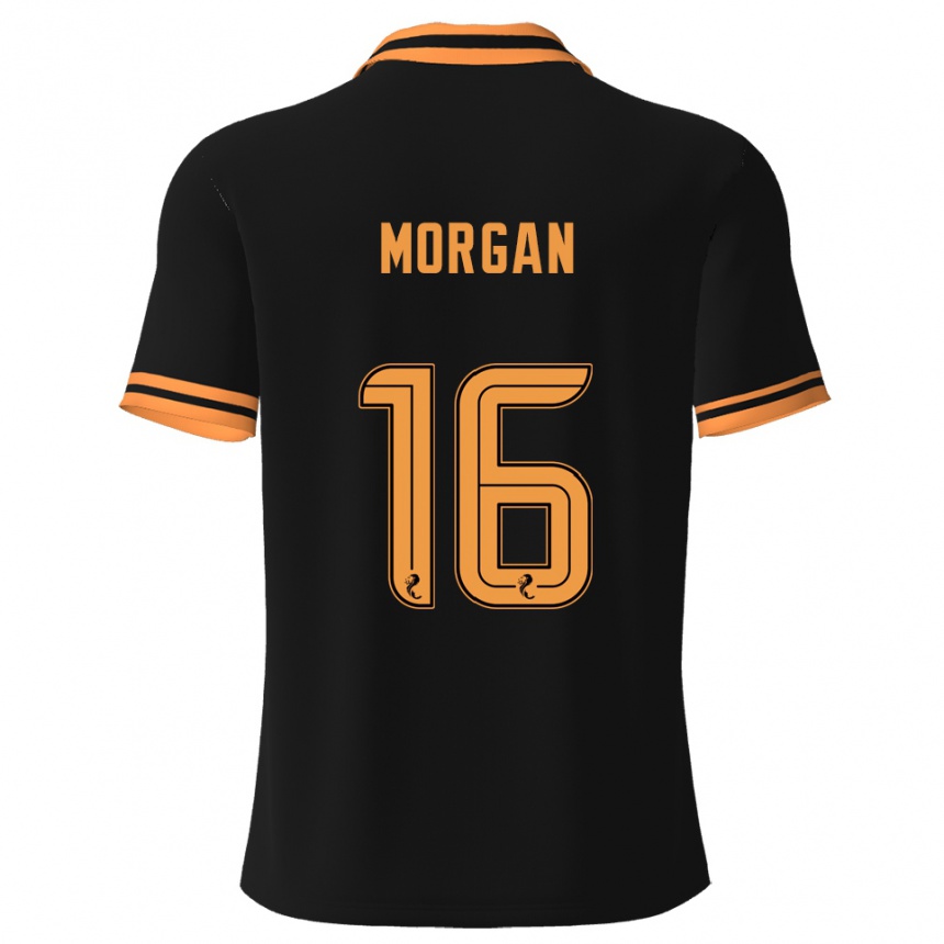 נשים כדורגל Briony Morgan #16 שחור צהוב הרחק ג'רזי 2025/26