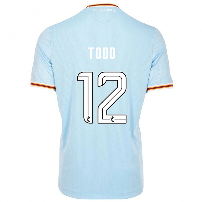 נשים כדורגל Rachel Todd #12 תכלת הרחק ג'רזי 2025/26