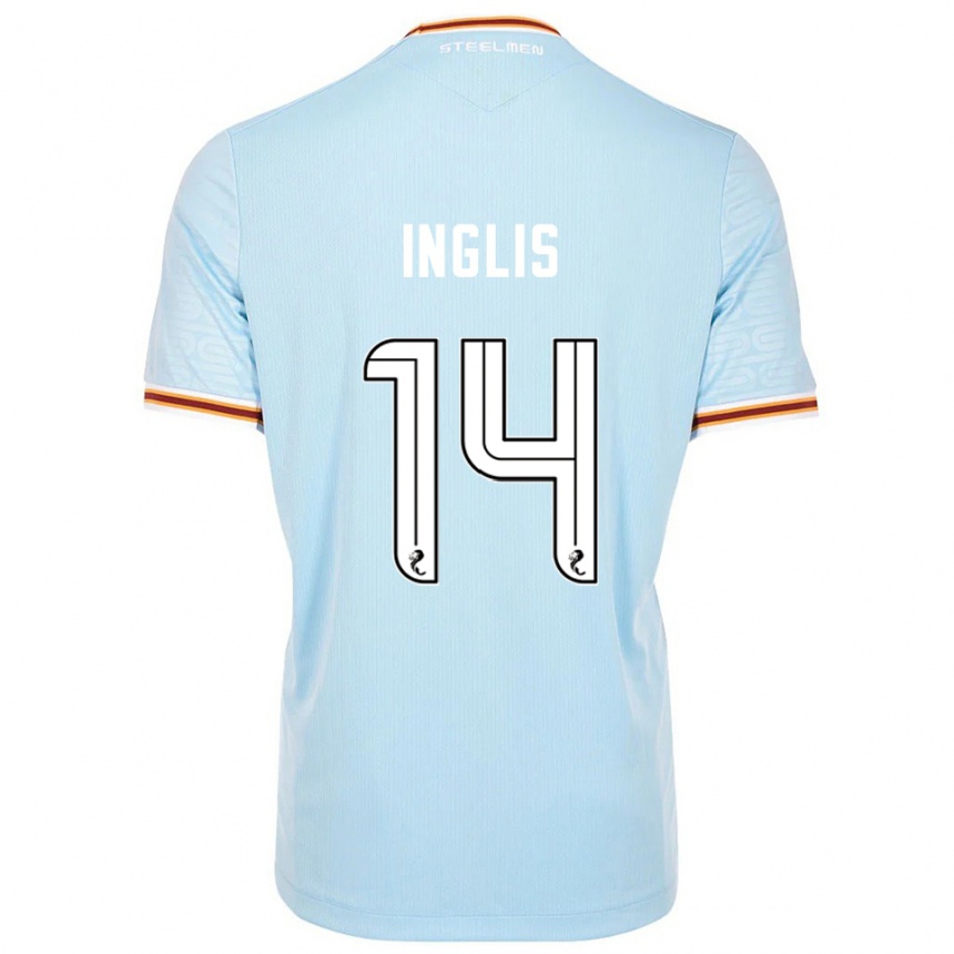 נשים כדורגל ג'יליאן אינגליס #14 תכלת הרחק ג'רזי 2025/26