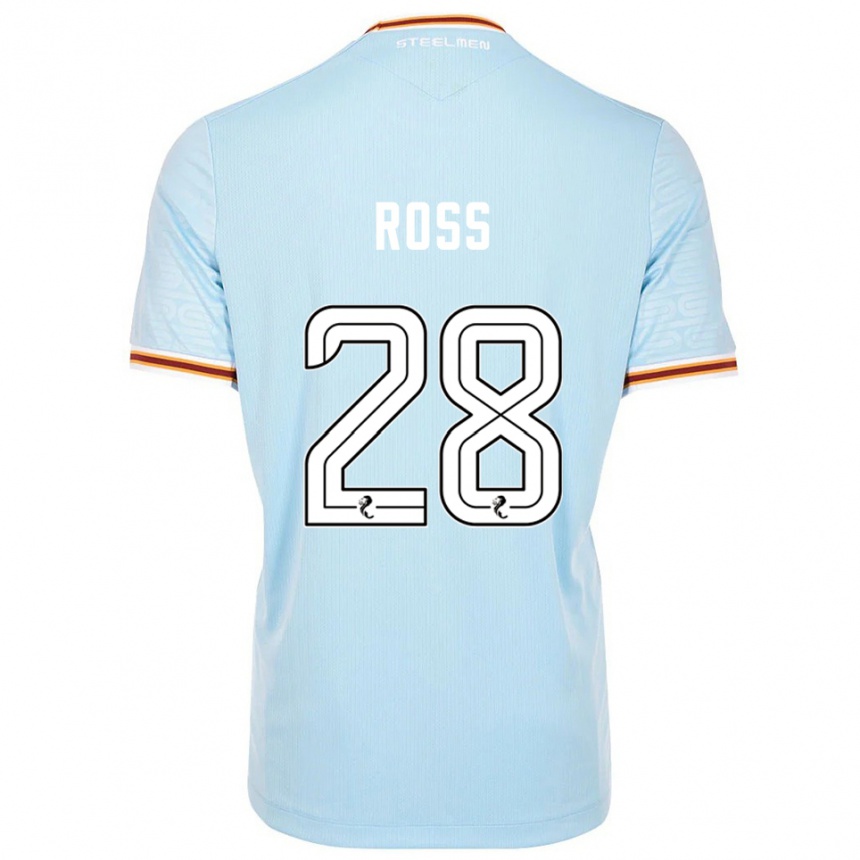 נשים כדורגל לוקה רוס #28 תכלת הרחק ג'רזי 2025/26