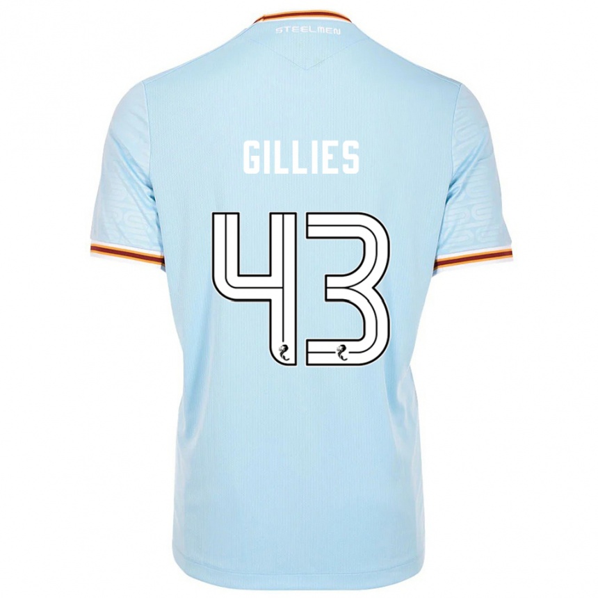 נשים כדורגל ג׳יי גיליס #43 תכלת הרחק ג'רזי 2025/26