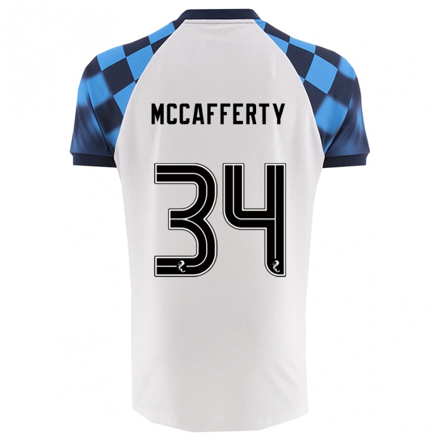 נשים כדורגל פלין מקאפרטי #34 לבן תכלת הרחק ג'רזי 2025/26