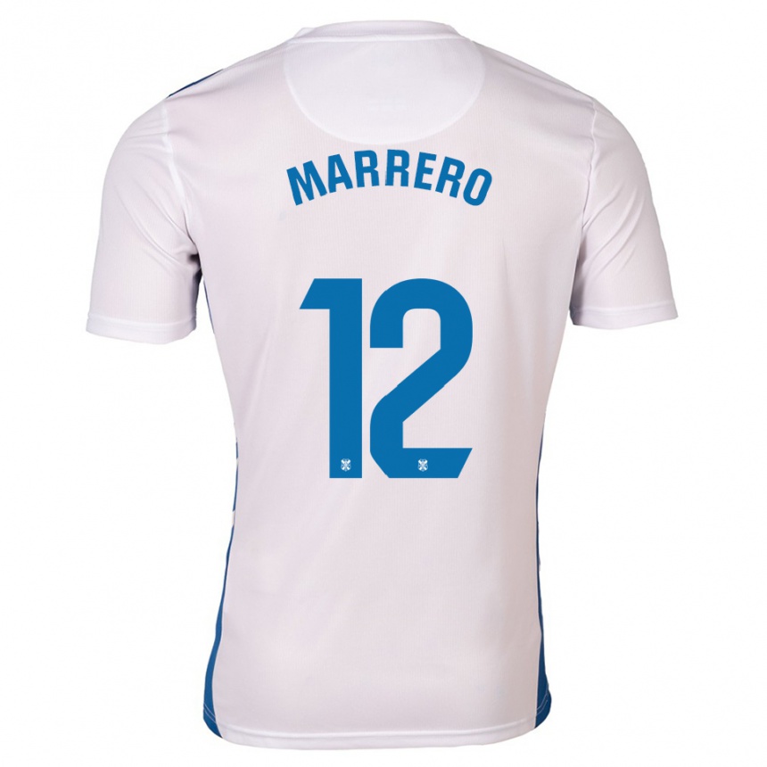 ילדים כדורגל Marcos Marrero #12 לבן כחול ג'רזי ביתית 2025/26