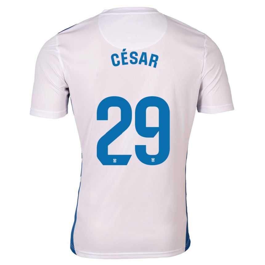 ילדים כדורגל César Álvarez #29 לבן כחול ג'רזי ביתית 2025/26