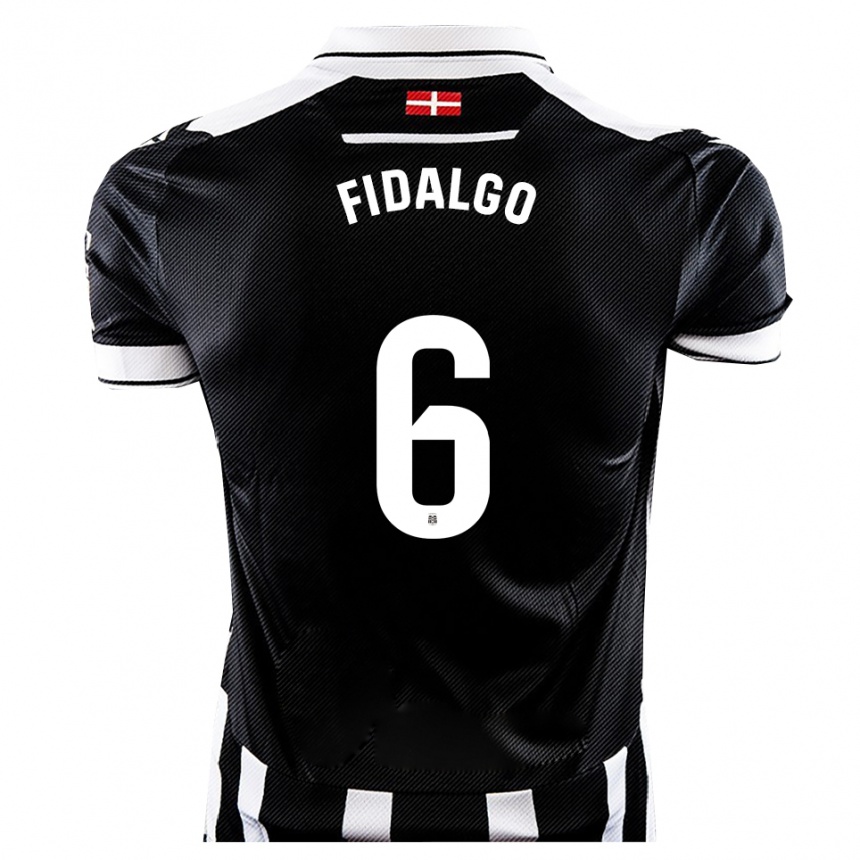 ילדים כדורגל Alejandro Fidalgo #6 שחור לבן ג'רזי ביתית 2025/26