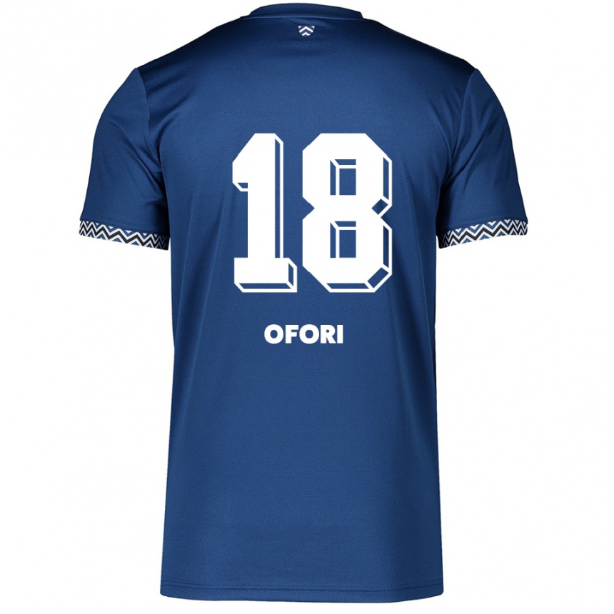 ילדים כדורגל Obed Ofori #18 כחול נייבי לבן ג'רזי ביתית 2025/26