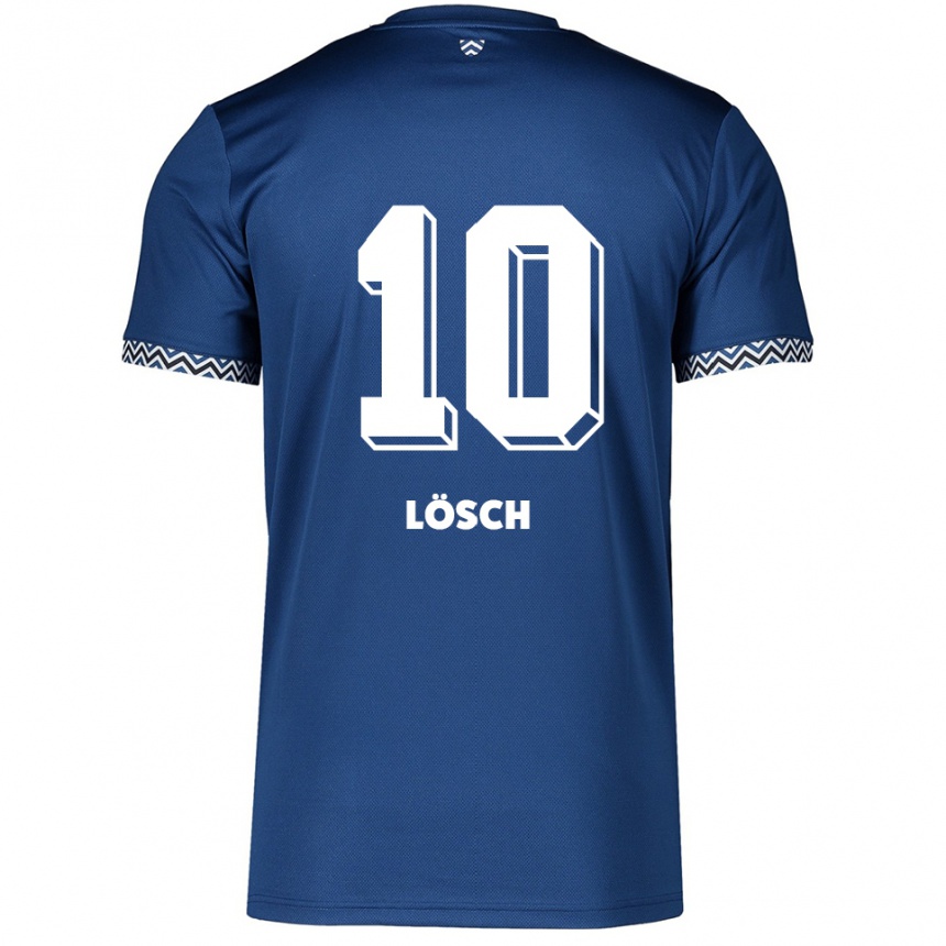 ילדים כדורגל ליזה לוש #10 כחול נייבי לבן ג'רזי ביתית 2025/26