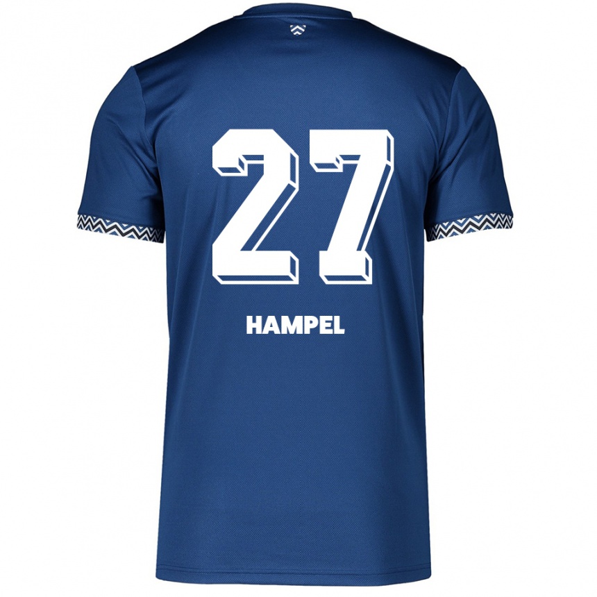 ילדים כדורגל Jocelyn Hampel #27 כחול נייבי לבן ג'רזי ביתית 2025/26