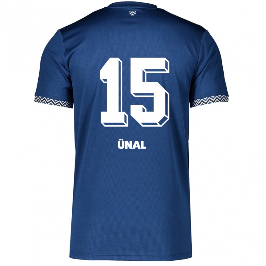ילדים כדורגל ארקאי אונאל #15 כחול נייבי לבן ג'רזי ביתית 2025/26