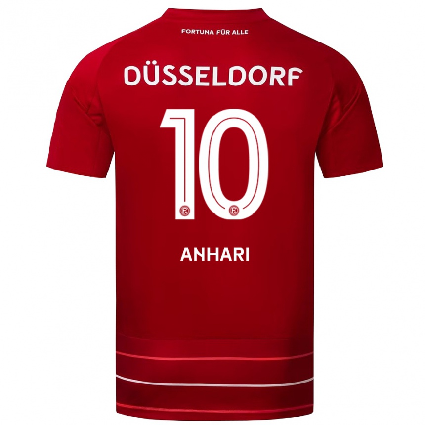 ילדים כדורגל חאמזה אנהרי #10 אדום לבן ג'רזי ביתית 2025/26