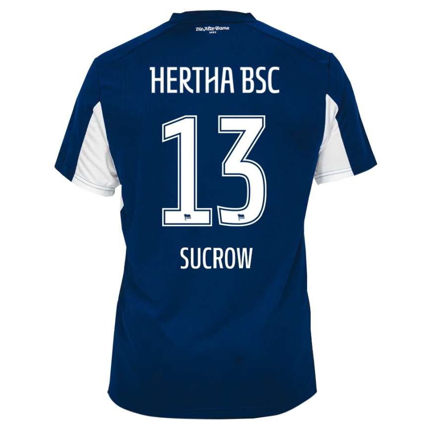 ילדים כדורגל Connor Sucrow #13 לבן כחול ג'רזי ביתית 2025/26