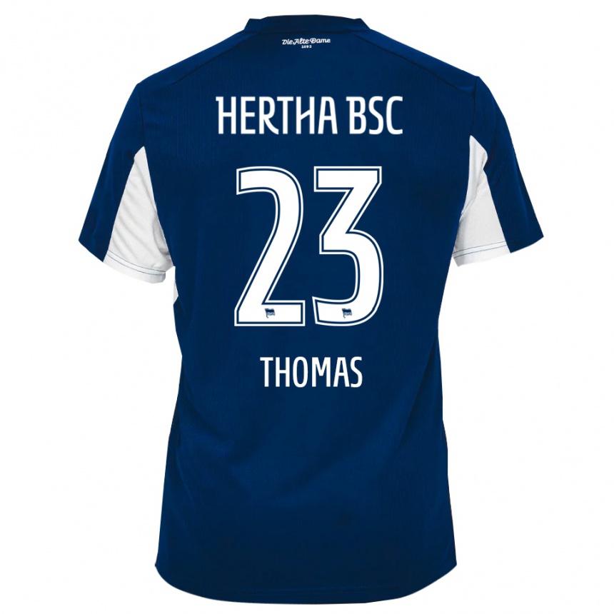 ילדים כדורגל Aaliyah Thomas #23 לבן כחול ג'רזי ביתית 2025/26