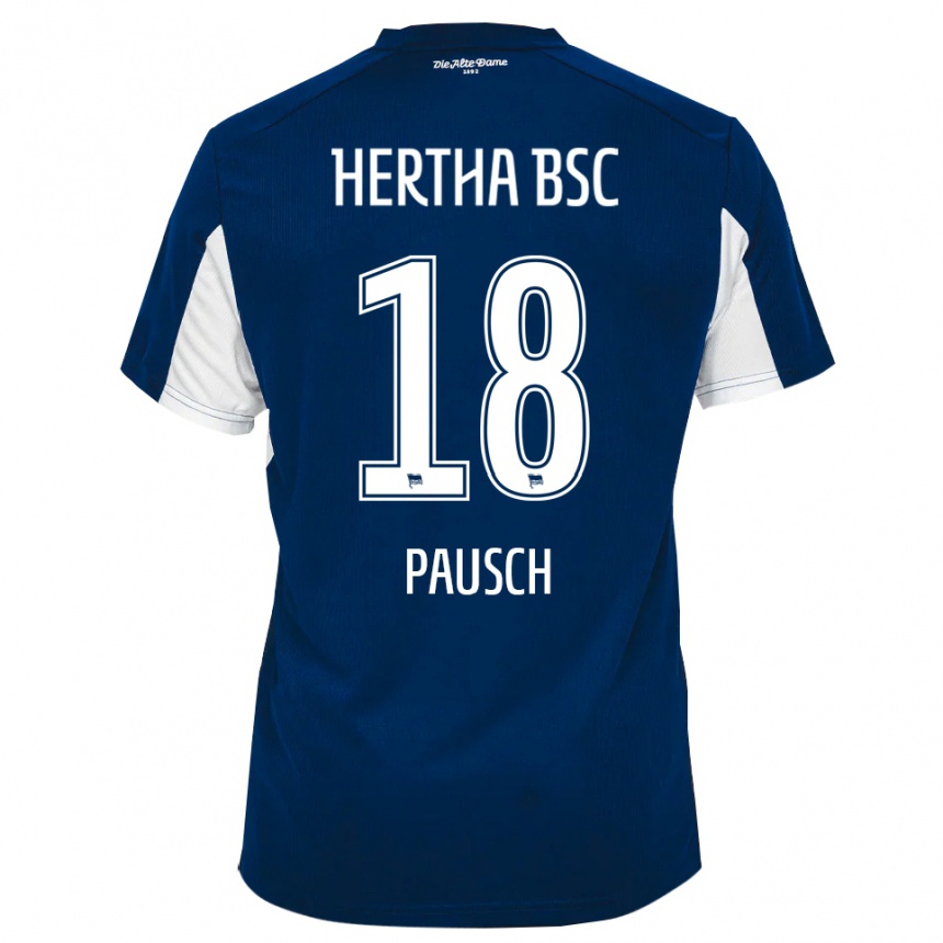 ילדים כדורגל לואיזה פאוש #18 לבן כחול ג'רזי ביתית 2025/26