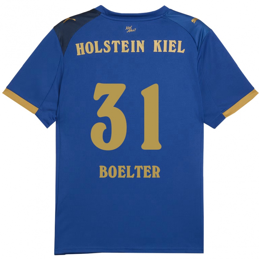 ילדים כדורגל פליקס בולטר #31 כחול זהב ג'רזי ביתית 2025/26