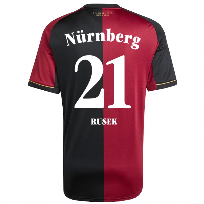 ילדים כדורגל לריסה רוסק #21 בורדו שחור ג'רזי ביתית 2025/26