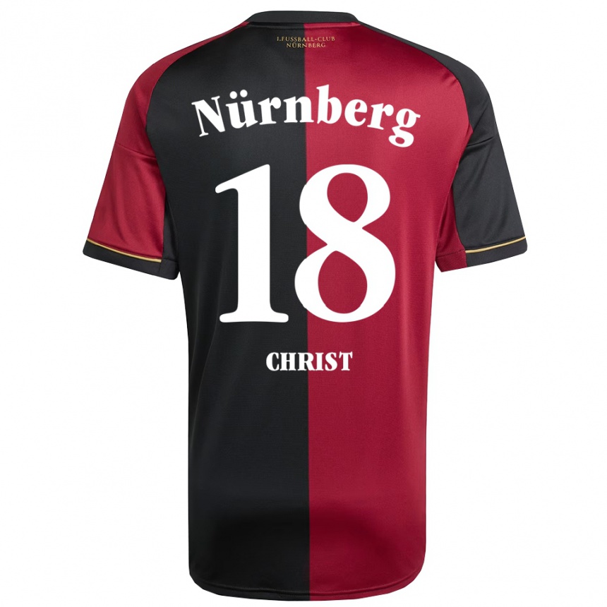 ילדים כדורגל Maurice Christ #18 בורדו שחור ג'רזי ביתית 2025/26