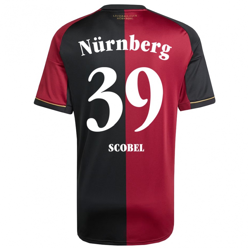 ילדים כדורגל פיט לאסה סקובל #39 בורדו שחור ג'רזי ביתית 2025/26