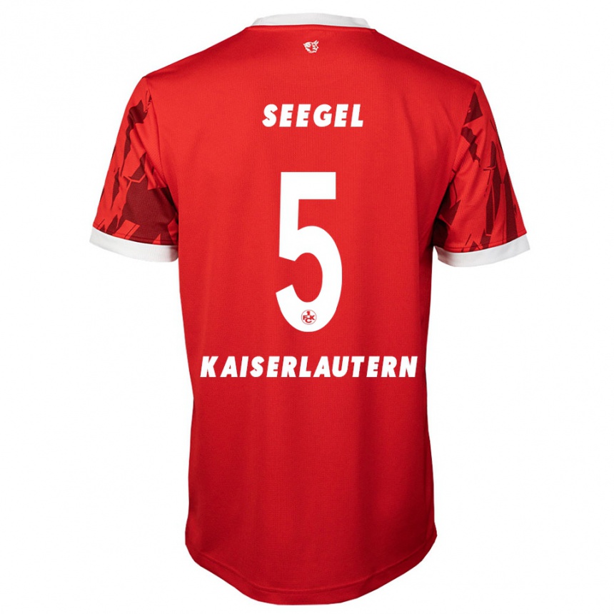 ילדים כדורגל מיקה סגל #5 אדום לבן ג'רזי ביתית 2025/26