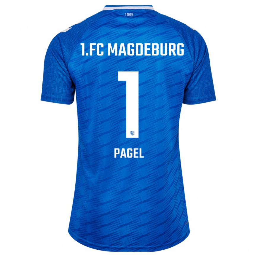 ילדים כדורגל Roderic Pagel #1 כחול לבן ג'רזי ביתית 2025/26