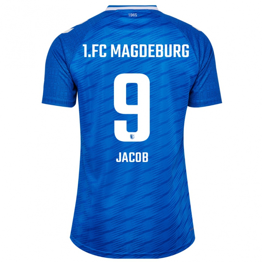ילדים כדורגל Tyler Jacob #9 כחול לבן ג'רזי ביתית 2025/26