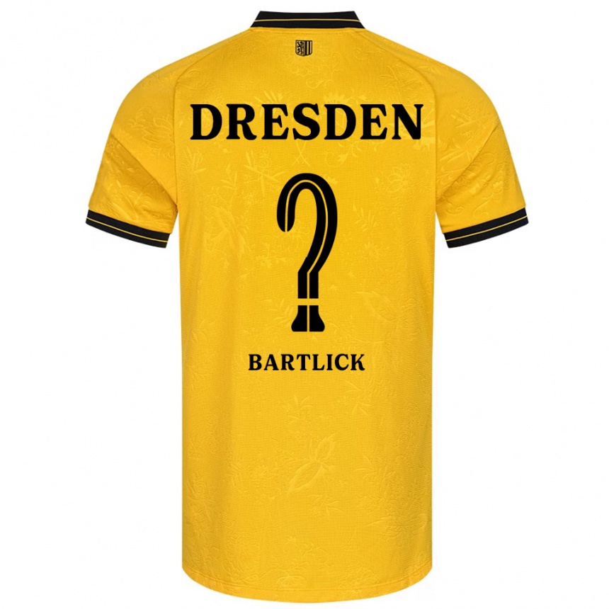 ילדים כדורגל Aline Bartlick #0 צהוב שחור ג'רזי ביתית 2025/26